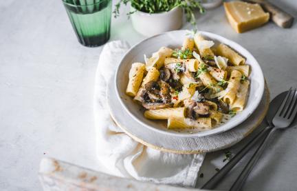 Pasta Funghi mit dem Cookit.