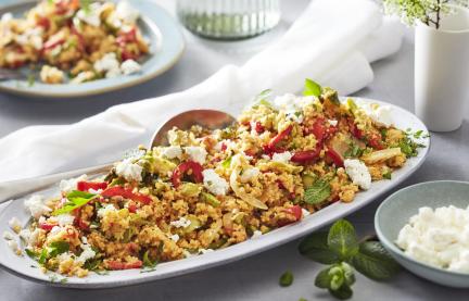 One-Pot Couscous mit Spargel