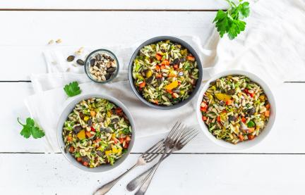 Kritharaki-Paprika-Salat