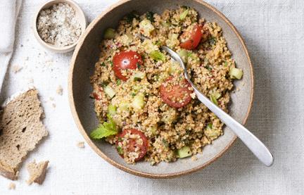 Taboulé-Salat mit Minze und Zitrone