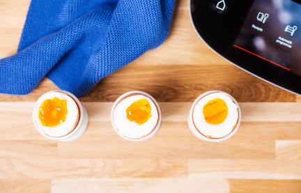 Egal ob weiche, mittelweiche oder harte Konsistenz, mit dem Cookit erhältst du dein perfekt gekochtes Ei. 