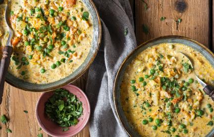 Einfacher Kartoffeleintopf.