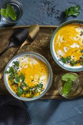 Kürbis-Linsen-Suppe
