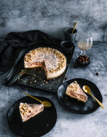 Angeschnittene Baileys-Torte aus dem Cookit.
