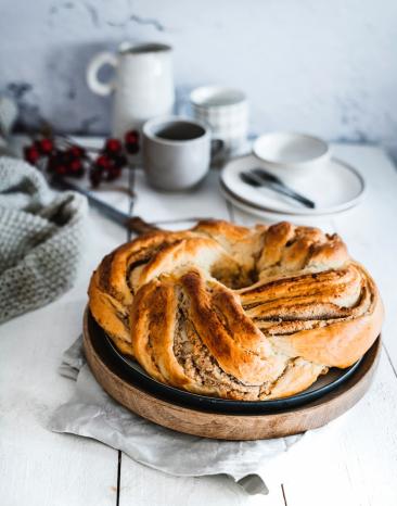 Dänischer Mandel-Marzipan-Kranz