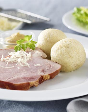 Geselchtes mit Grießknödel