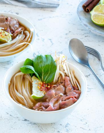 Hausgemachte Rindfleisch Pho Suppe