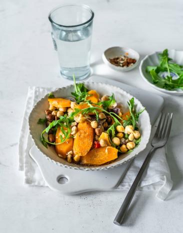 Karottensalat mit Kichererbsen