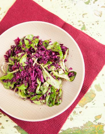 Lauwarmer Rotkohlsalat