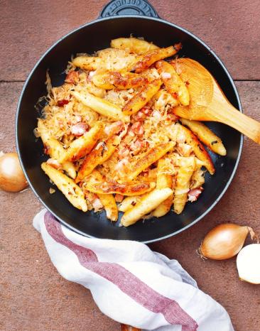 Schupfnudeln mit Sauerkraut