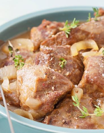 Kandierte Schweinebäckchen mit Honig und Apfelwein