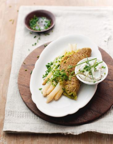 Bärlauchomelett mit Spargel