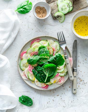 Buntes Gemüsecarpaccio