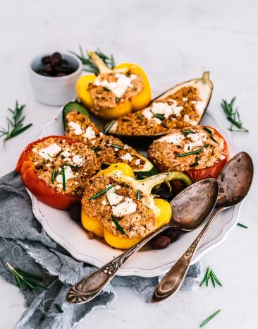 Gefülltes Gemüse mit Feta
