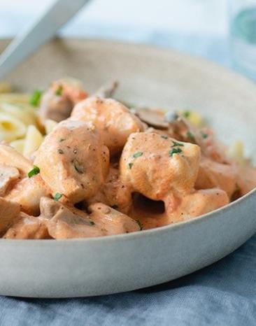Hähnchen mit Champignons und Mascarpone