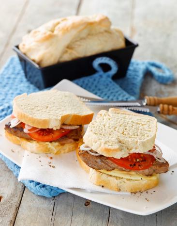 Rustikales Steaksandwich (Sous-vide)