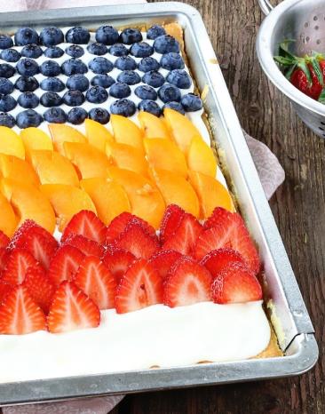 Blechkuchen mit Mascarpone