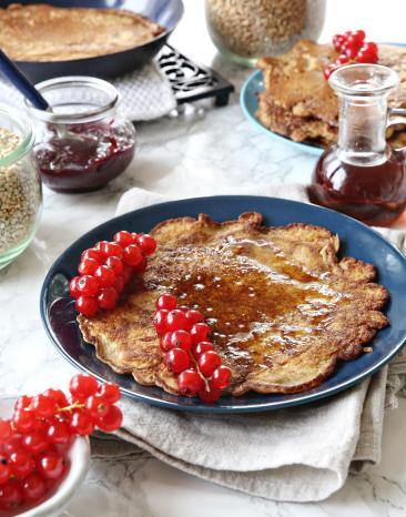 Dinkel-Buchweizen-Pfannkuchen