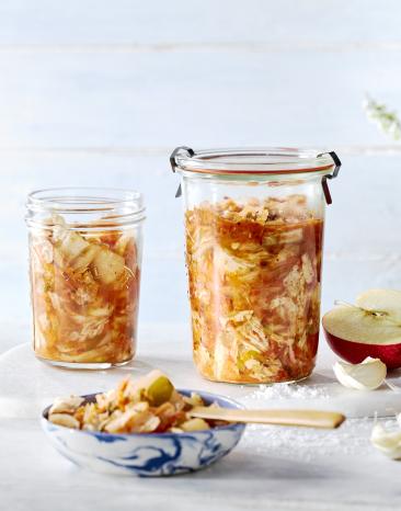 Kimchi mit Apfel