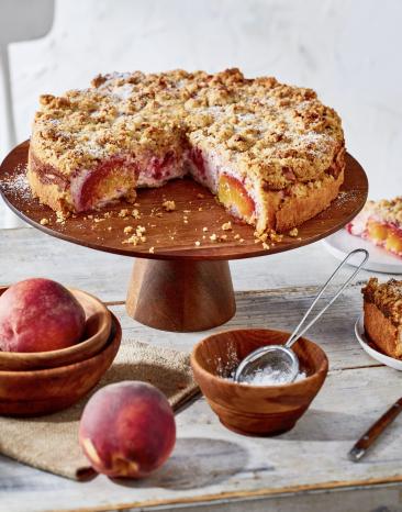 Melba-Käsekuchen mit Nuss-Streuseln