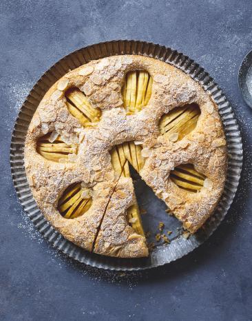 Veganer versunkener Apfelkuchen