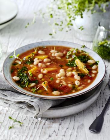 Bohneneintopf mit Pistou