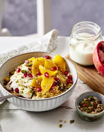 One-Pot mit Couscous und Pfirsich