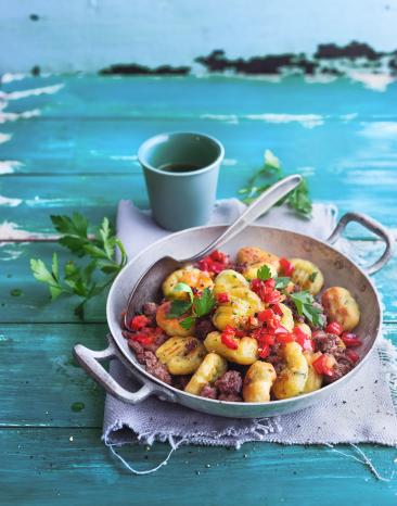 Gnocchi mit Hack und Paprika
