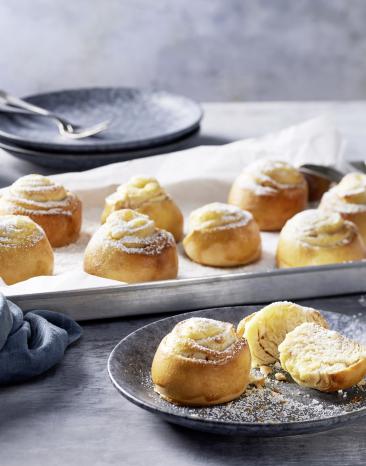 Schwedische Vanillecreme Schnecken