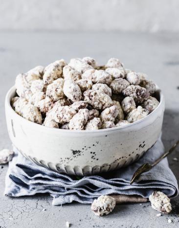 Gebrannte Kokos-Mandeln