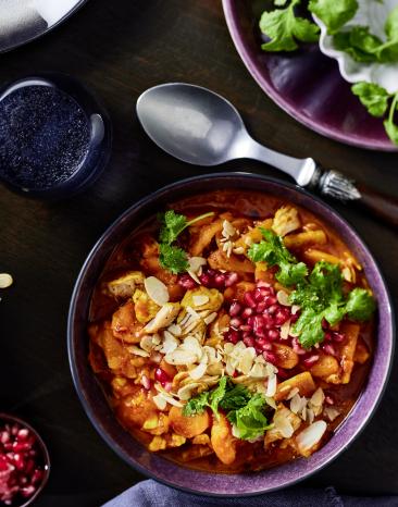 Orientalischer Puten-Eintopf mit Aprikosen