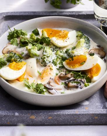 Eierragout mit Kerbel-Béchamel