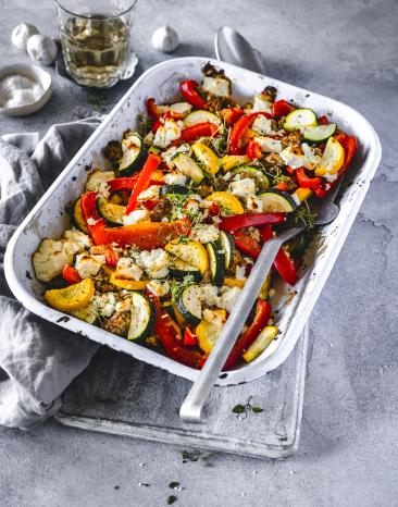 Hackfleisch-Feta-Auflauf