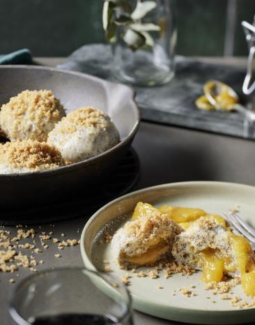 Aprikosen-Mohnknödel (zuckerfrei)
