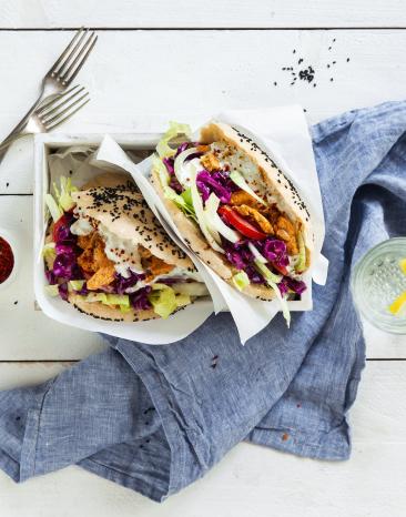 Dinkel-Döner mit Joghurtsauce