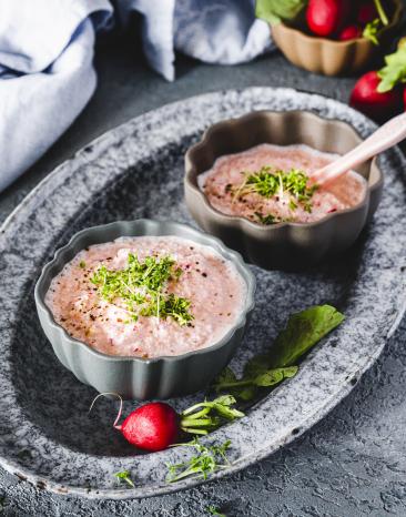 Radieschen-Frischkäse-Dip