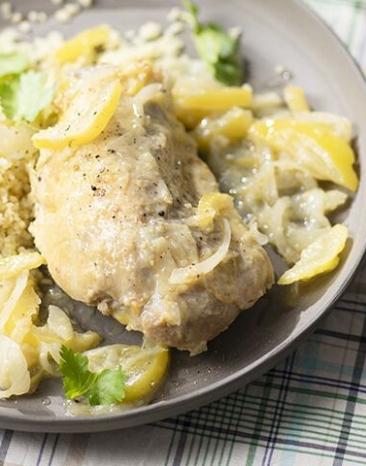 Hähnchen mit eingelegter Zitrone und Ingwer