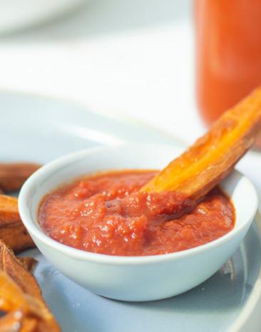 Selbstgemachte Ketchupsauce.