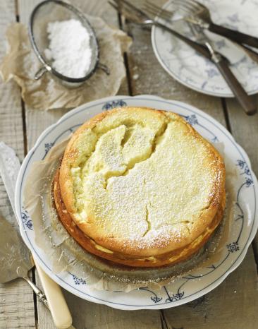 Klassisches Käsekuchen Rezept.