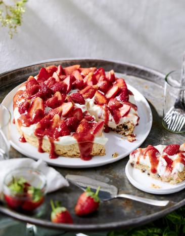 Erdbeer-Lava-Torte