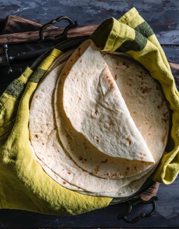 Selbstgemachte Tortillas