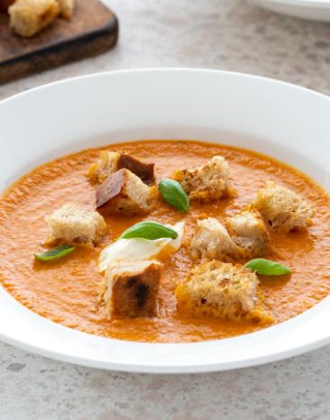 Tomaten-Basilikum-Suppe