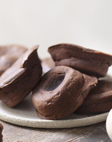 Leichte Schokoladenfondant-Muffins