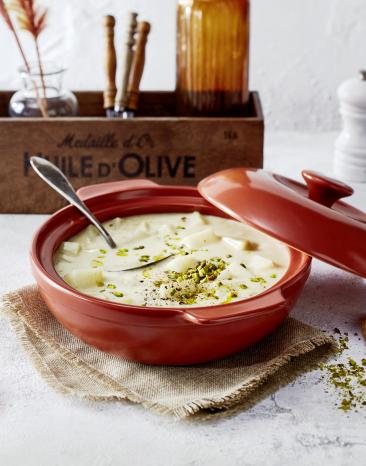 Pistazien-Kohlrabi-Suppe