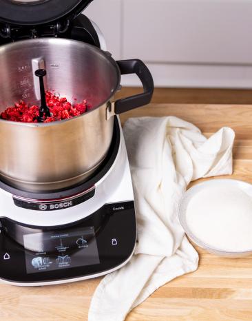 Himbeermarmelade im Cookit zubereiten. 