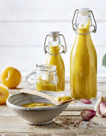 Gelbes Pflaumenketchup