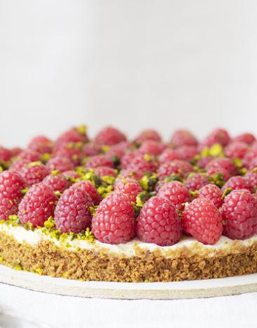 Himbeer-Spekulatius-Torte ohne Backen