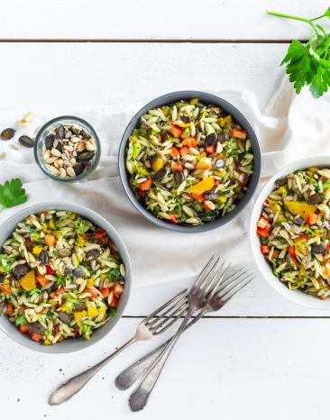 Kritharaki-Paprika-Salat