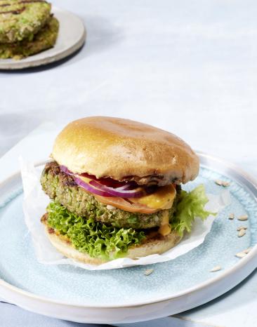 Veggie-Erbsen-Burger