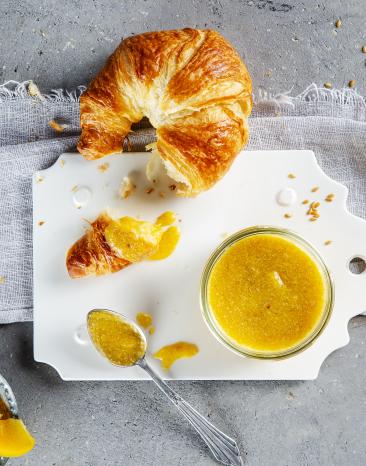 Pfirsichaufstrich mit Leinsamen